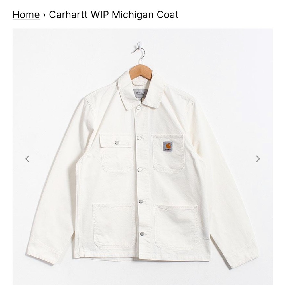 White Carhartt WIP Michigan Jacket